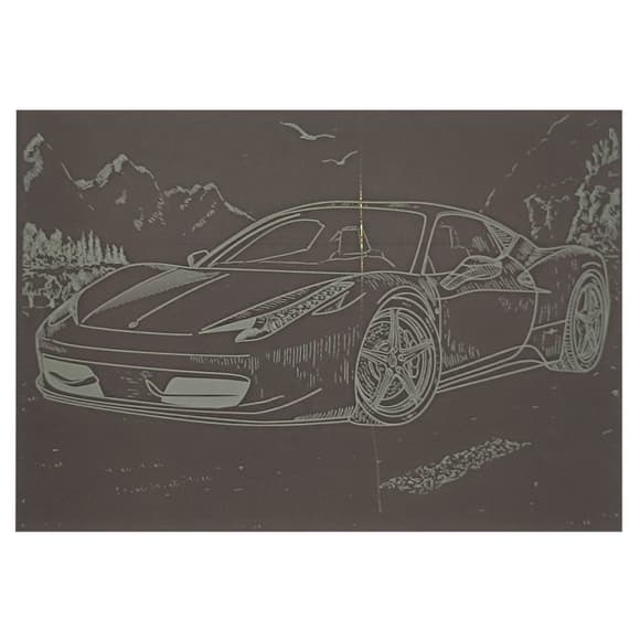 Гравюра А5 "Спорткар" ГрА5з-4 економ варіант у пакеті 21 х 14,8 см