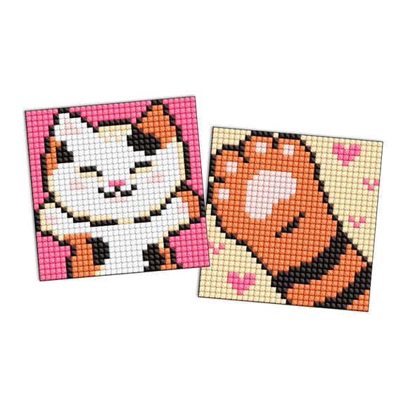 Алмазная мозаика "Пушистик" AMS1054 на самоклеящейся основе 9x9 см 