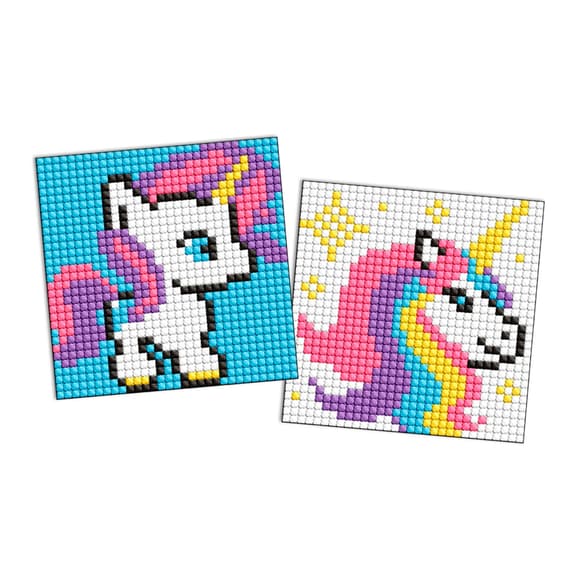 Алмазная мозаика "Единорожка" AMS1056 на самоклеящейся основе 9x9 см 