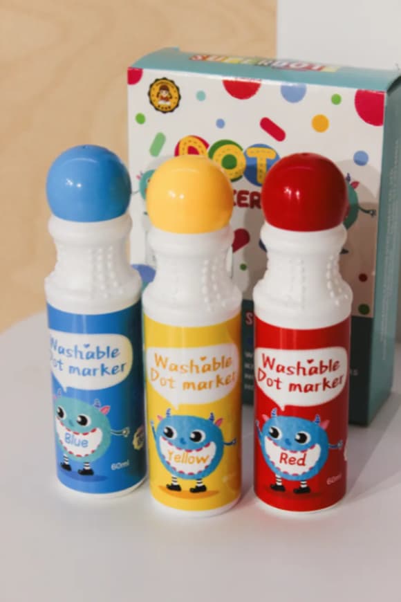 Детские точечные маркеры 35506, 3 цвета по 60 мл