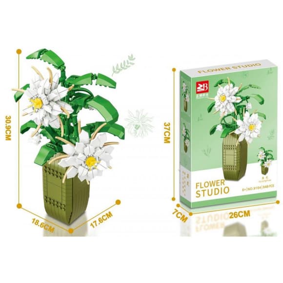Дитячий конструктор "Квіти Epiphyllum" Flower Studio 9104A 571 деталь