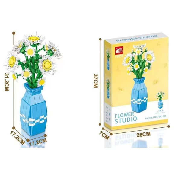 Дитячий конструктор "Квіти Ромашка" Flower Studio 9106A 537 деталей