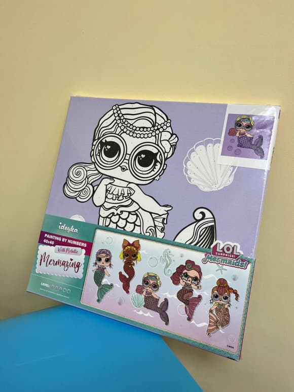 Картина по номерам "L.O.L. Surprise! Mermaids Miss Sea"KHO6263, 40х40 см