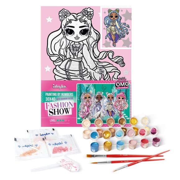 Картина по номерам "L.O.L. Surprise! O.M.G. Fashion show Missy Frost" KHO6273, 30х40 см