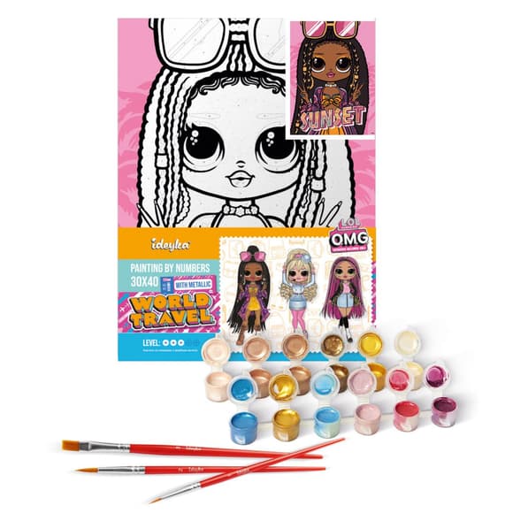 Картина за номерами "L.O.L. Surprise! O.M.G. Sunset" KHO6276, 30х40 см