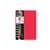 Блокнот А6 АП-1512(Red) 80 аркушів, пружина збоку