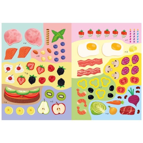 Дитяча книжка улюблені наліпки для малят "Шеф кухар" РМ-64-01