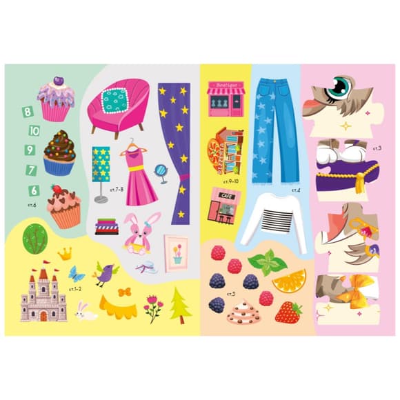 Дитяча книжка улюблені наліпки для малят "Для дівчаток" РМ-64-02