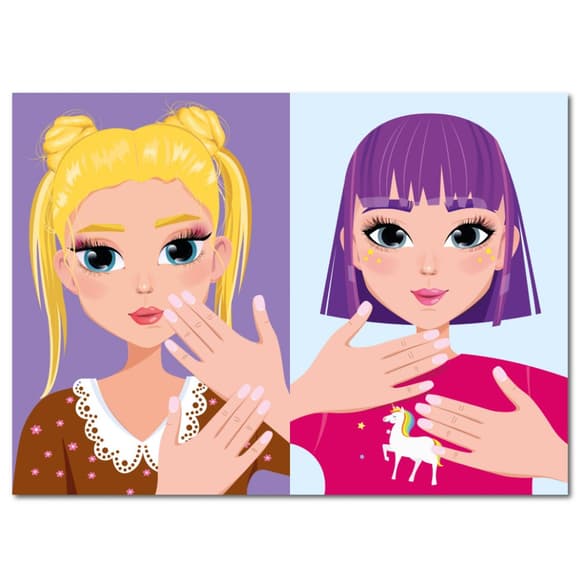 Детская книжка с наклейками студия красоты "Nail art accesories" РМ-76-04