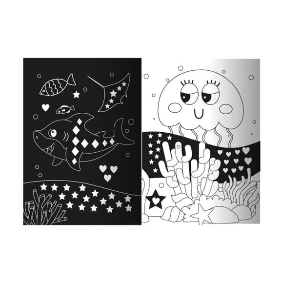 Дитяча книжечка з неоновими стікерами "Морське королівств о" РМ-69-02