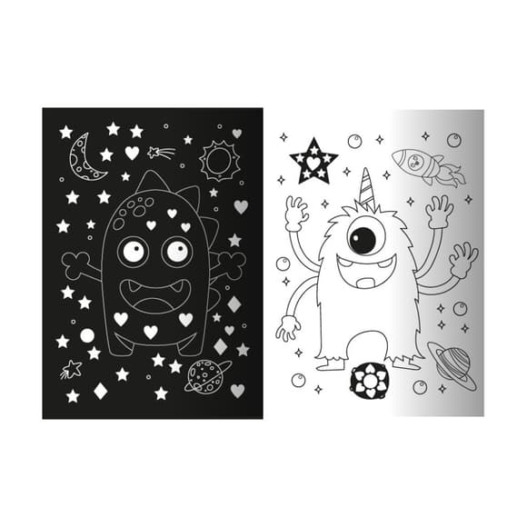 Детская книжечка с неоновыми стикерами "Ко ролевство монстров" РМ-69-03