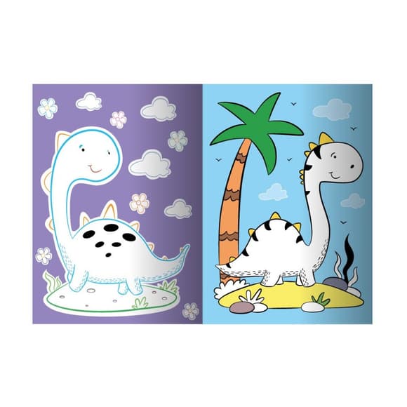 Розвиваюча розмальовка "Динозавр" РМ-73-01, 32 сторінки