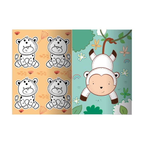 Розвиваюча розмальовка "Джунглі" РМ-73-03, 32 сторінки