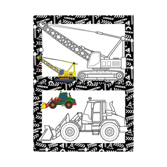 Книжка розмальовка "Будівництво" РМ-48-53 с цветными подсказками