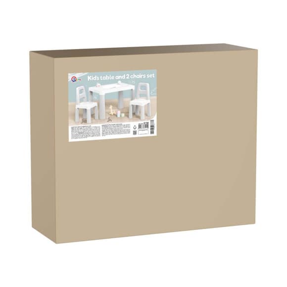 Дитячий стіл з двома стільцями ТехноК 0150TXK світло-сірий