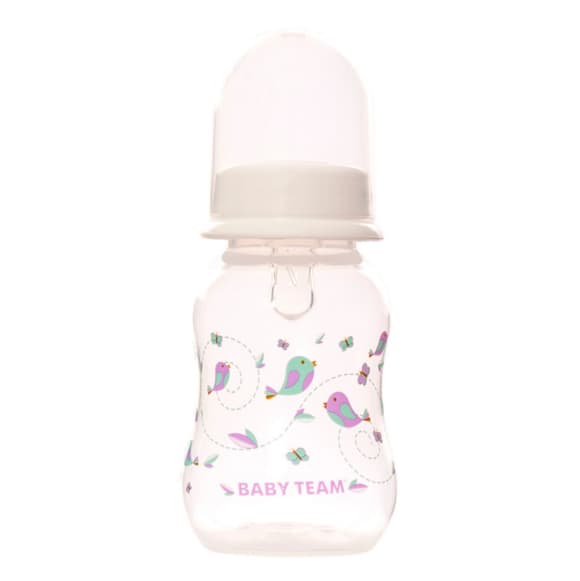 Пляшечка для годування з силіконовою соскою 1111_білий 125 мл