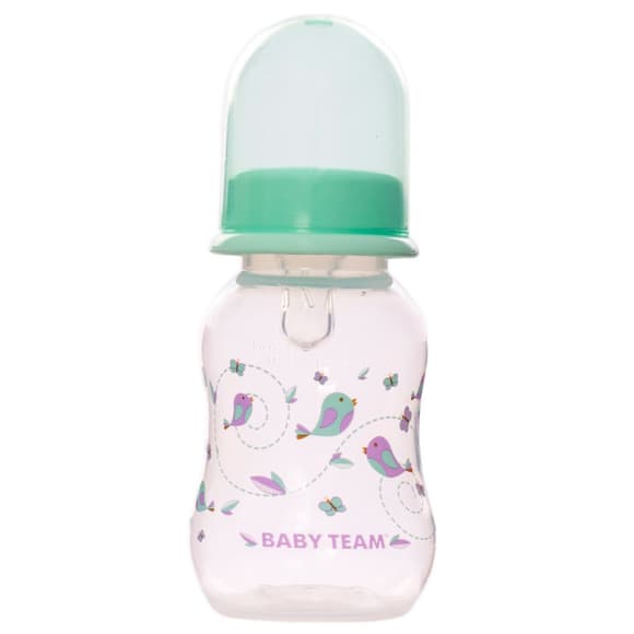 Бутылочка для кормления с силиконовой соской 1111_м'ятний 125 мл