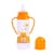 Пляшечка для годування з силіконовою соскою 1411_помаранчевий 250 мл