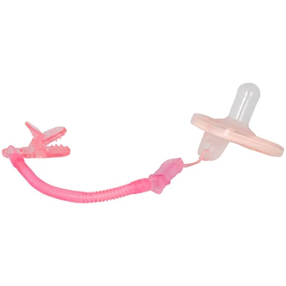 Ланцюжок для пустушки "Спіраль" 3335_рожевий