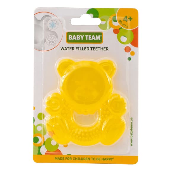Прорезыватель с водой 4004_ведмедик жовтий