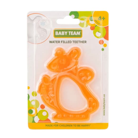 Прорезыватель с водой 4004_кенгуру_помаранчевий