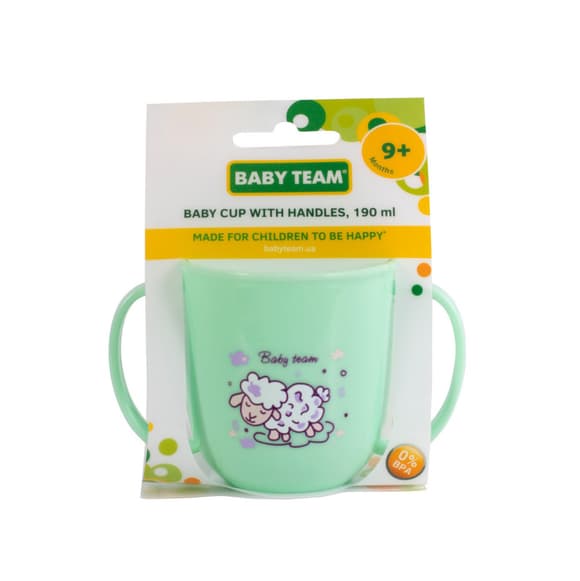 Детская чашка с ручками "Овца" 6008, 190 мл