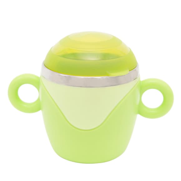 Чашка з кришкою та ручками 6091 з нержавіючої сталі