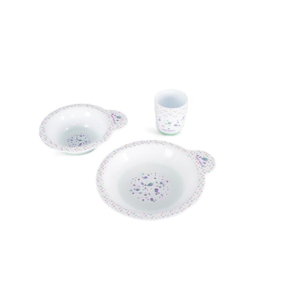 Детский набор для кормления 6093 (тарелка, миска, чашка)