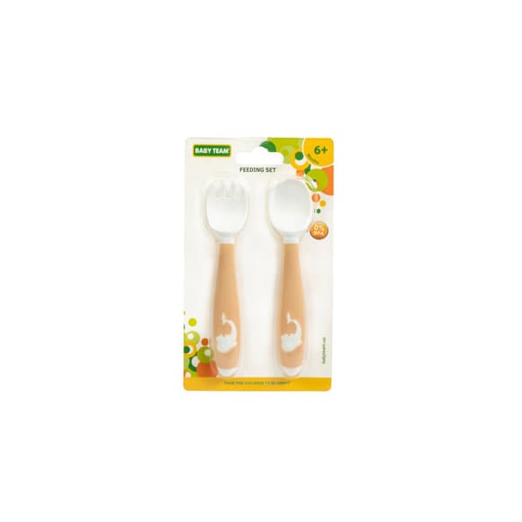 Дитячий набір для годування 6120 (виделочка та ложечка з гнучкою ручкою)                                         