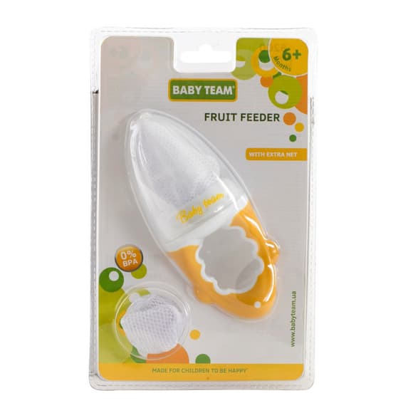 Ніблер для прикорму немовлят Фрут Фідер 6200_жовтий, сіточка