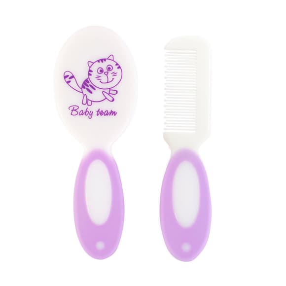 Щетка и расческа для волос 7106_фіолетовий, мягкая щетина