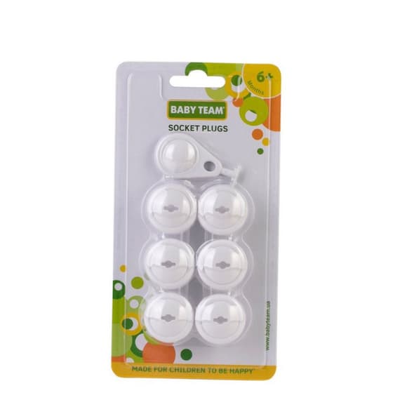 Защитные заглушки на розетки 7600BT в наборе 6 штук 1 ключ