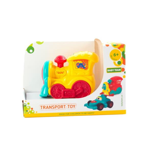 Дитяча іграшкова машинка "Паровозик" 8620_паровозик_жовтий