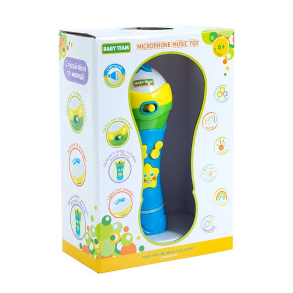 Дитяча музична іг рашка "Мікрофон" 8639 світлові та звукові ефекти