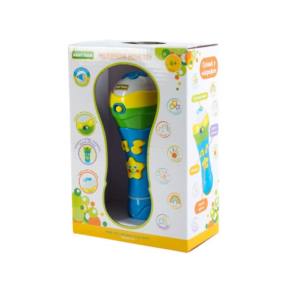 Дитяча музична іграшка "Мікрофон" 8639 світлові та звукові ефекти