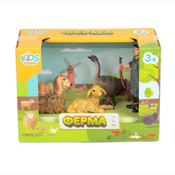 Детский игрушечный набор "Ферма" Q9899-T7_4 гусь, овца, кролик