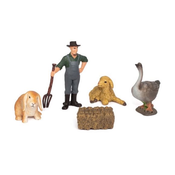 Детский игрушечный набор "Ферма" Q9899-T7_4 гусь, овца, кролик