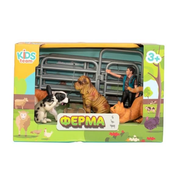 Дитячий іграшковий набір "Ферма" Q9899-X13_2 собаки, кішка, кролик