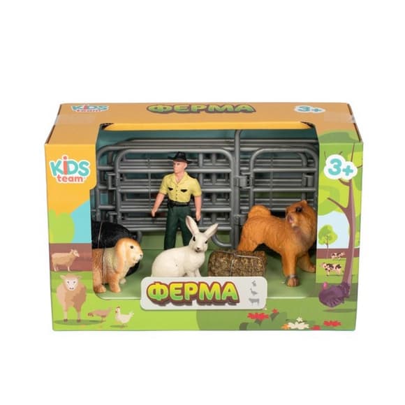 Детский игрушечный набор "Ферма" Q9899-X13_3 собака, кошка, кролики