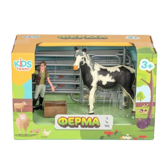 Дитячий іграшковий набір "Ферма" Q9899-X3_3 кінь з парканом