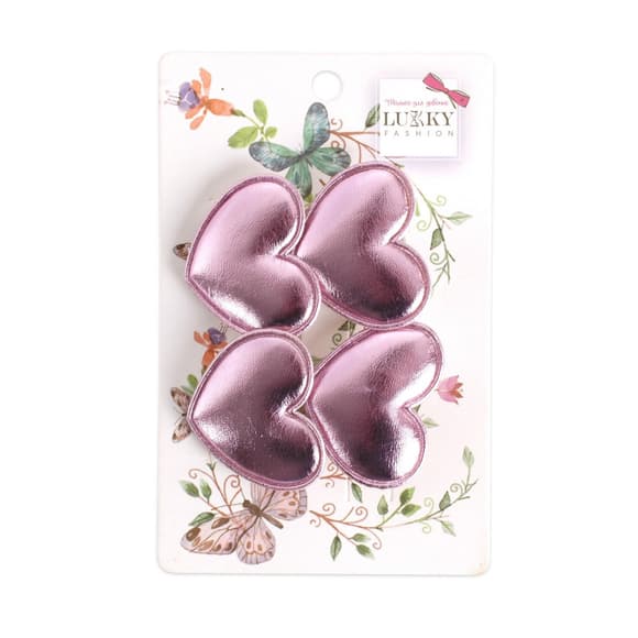 Заж им детский для волос "Сердечко" T18547(бузковий)