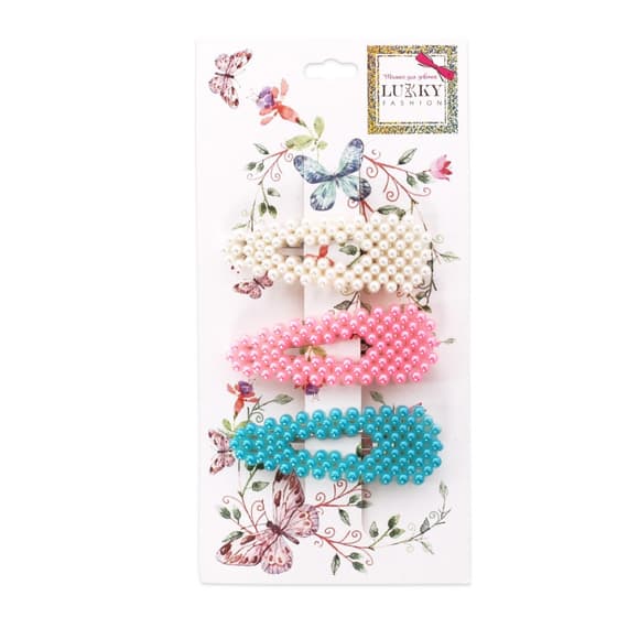 Зажим детский для волос T19584, 3 штуки