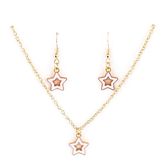 Бижутерия детская 2 в 1 Stars Fashion T24608 серьги + подвеска