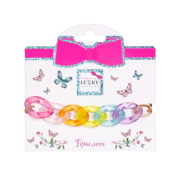 Дитячий браслет "Fashion" T24664 веселковий