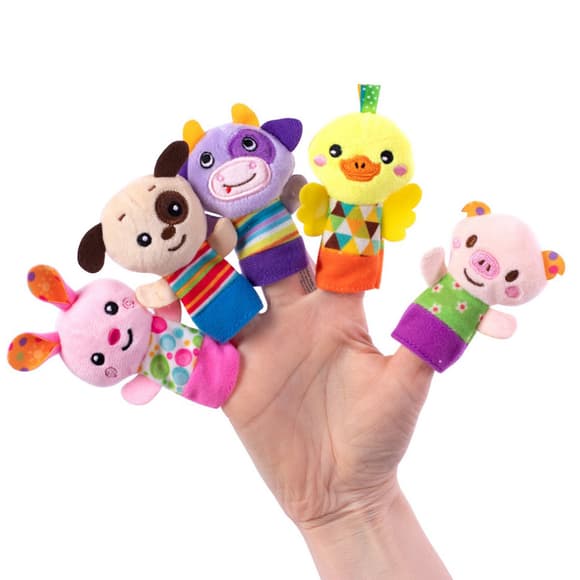 Набор игрушек на пальцы "Весёлые зверюшки" 8715