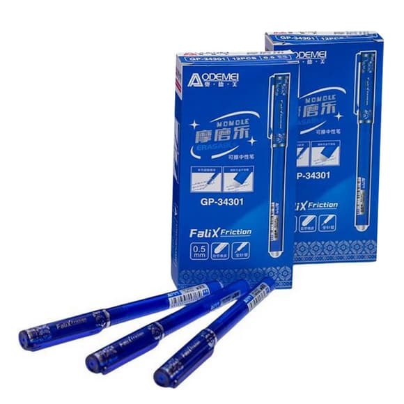 Ручка "пише-стирає" 34301 синя, упаковка 12 шт