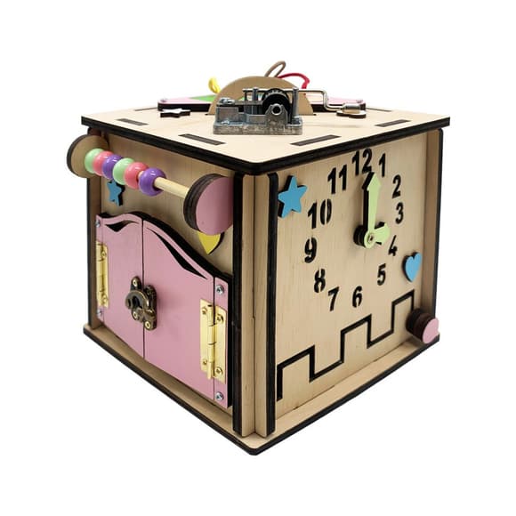 УЦЕНКА!!! Развивающая игрушка Бизикуб Temple Group TG774136-UC 15х15х15 см Натуральный