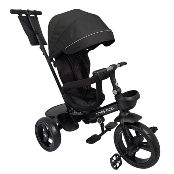 Велосипед дитячий триколісний MT 1001-1 Elegant Black з батьківською ручкою