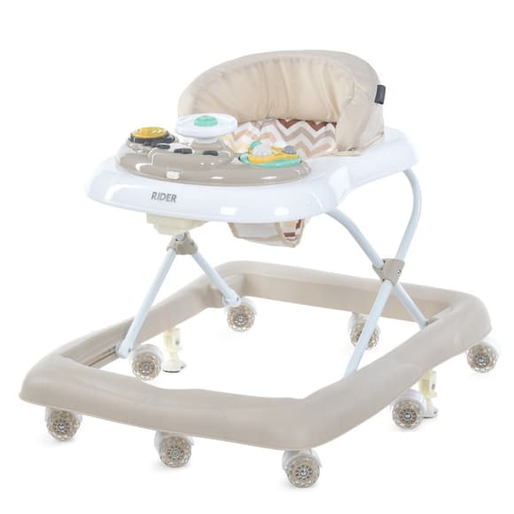 Ходунки дитячі RIDER ME 1185 Beige, світлові та звукові ефекти