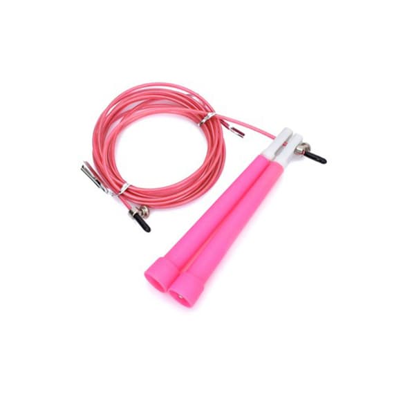 Скакалка скоростная MS 3765(Pink) 290 см, ручка пластик, веревка резина+металл